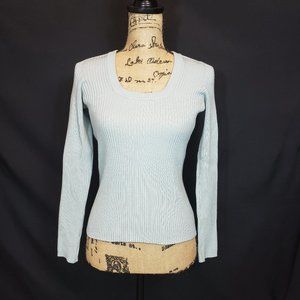 New York & Co. Ribbed Knit Scoop Neck Sweater
